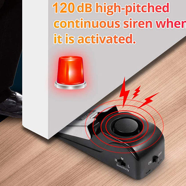 Portable Home Security Door Stop Alarm